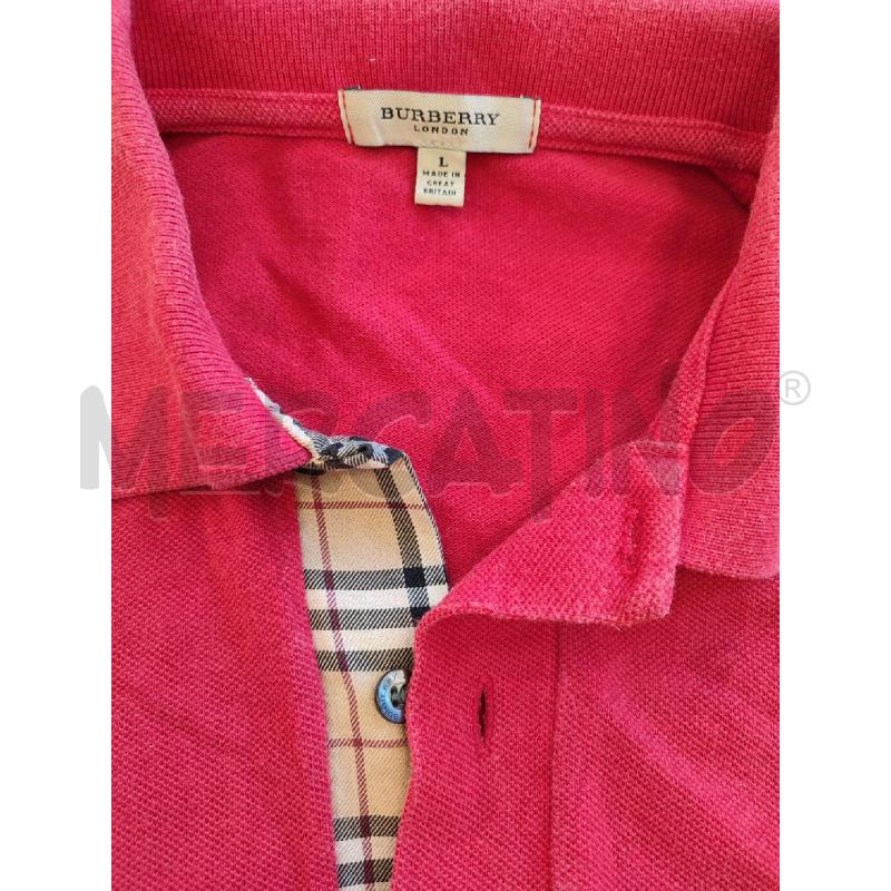 POLO UOMO ROSSA BURBERRY | Mercatino dell'Usato Roma montemario 2