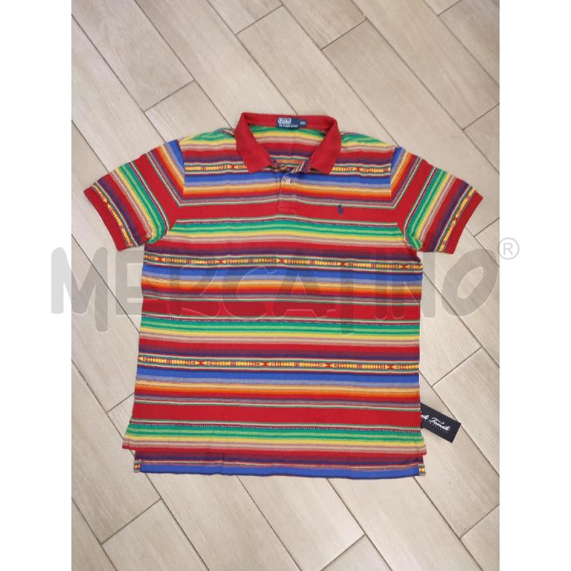 POLO UOMO ROSSA RIGHE RALPH LAUREN | Mercatino dell'Usato Roma montemario 1