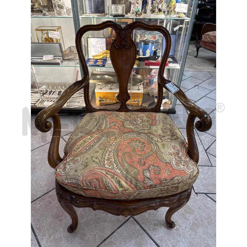 POLTRONA EPOCA TESS DAMASCATO | Mercatino dell'Usato Roma montemario 1