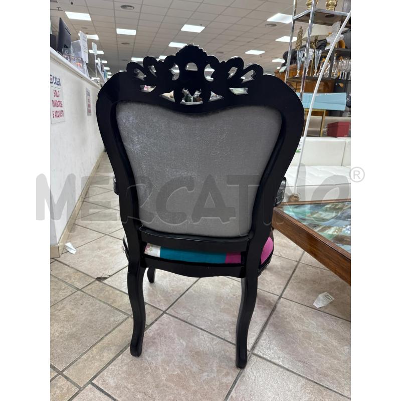 POLTRONA NEOCLASSICA PATCHWORK | Mercatino dell'Usato Roma montemario 3