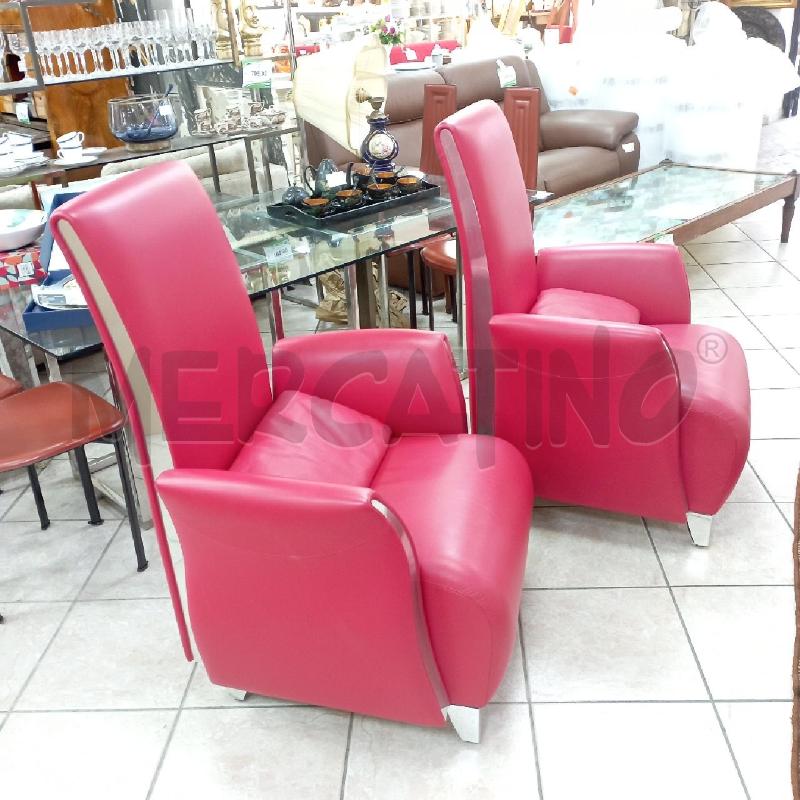 POLTRONA PELLE ROSSA MERITALIA PIPALUK | Mercatino dell'Usato Roma montemario 2