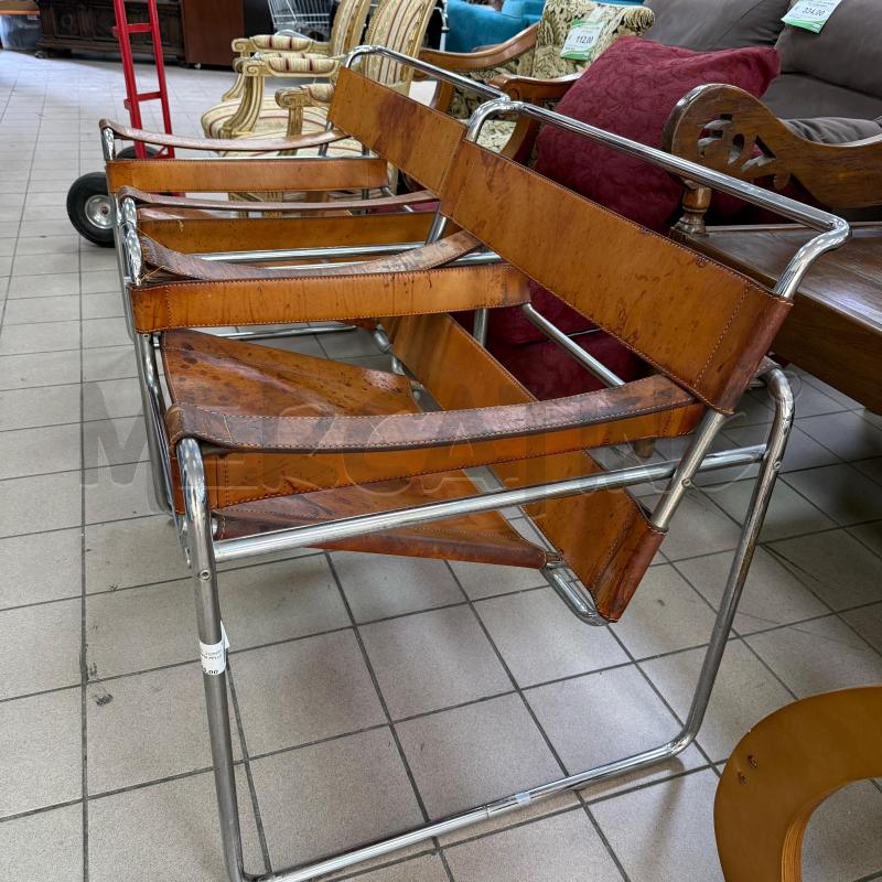 POLTRONE COPPIA PELLE CROMO | Mercatino dell'Usato Roma montemario 4