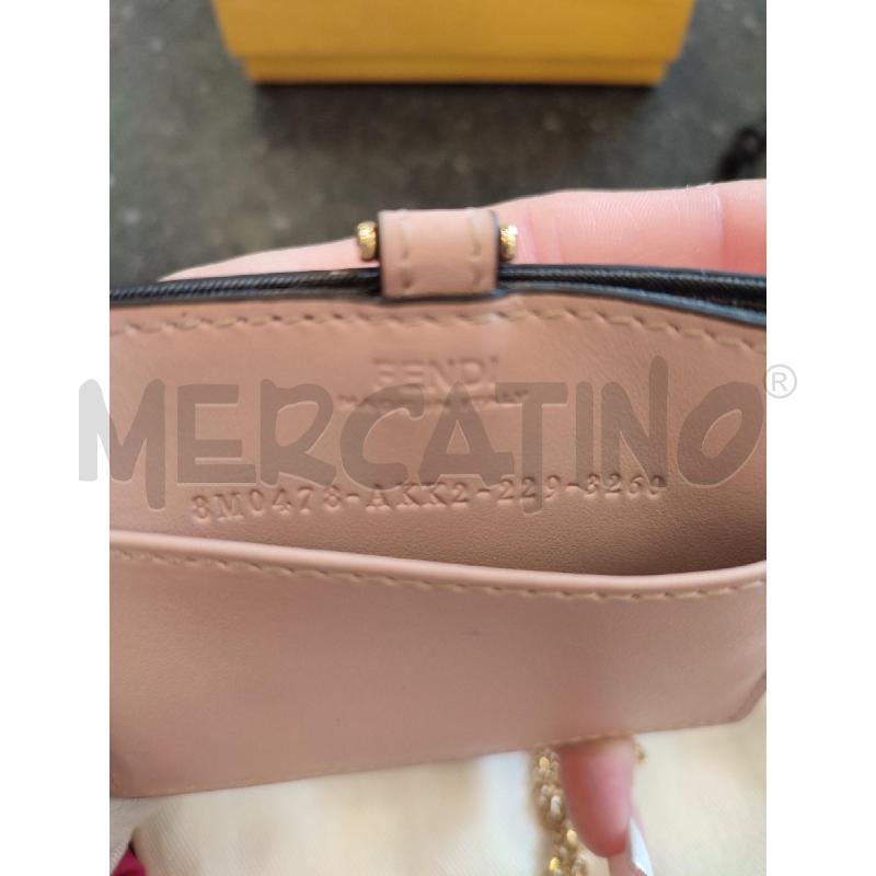 PORTA CARTE ROSA FENDI CATENINA  | Mercatino dell'Usato Roma montemario 3