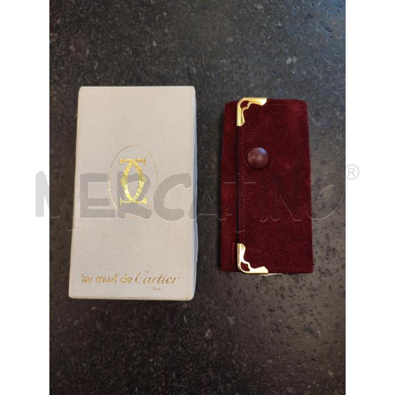 PORTA CHIAVI BORDEAUX CARTIER SCAMOSCIATO | Mercatino dell'Usato Roma montemario 1