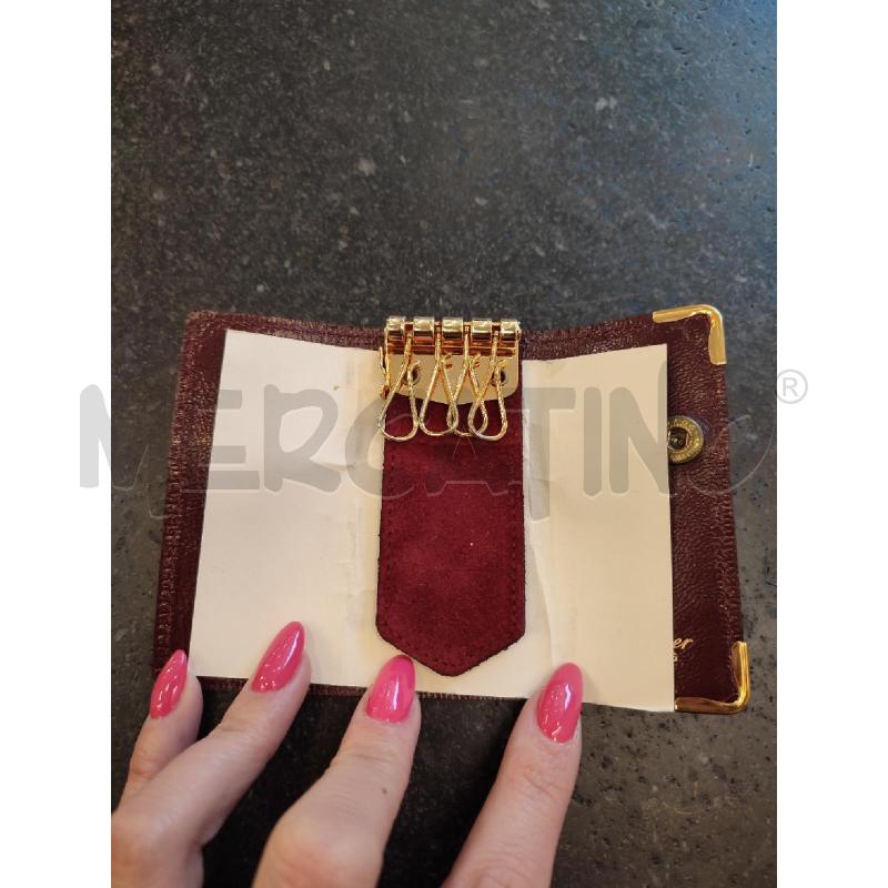 PORTA CHIAVI BORDEAUX CARTIER SCAMOSCIATO | Mercatino dell'Usato Roma montemario 2
