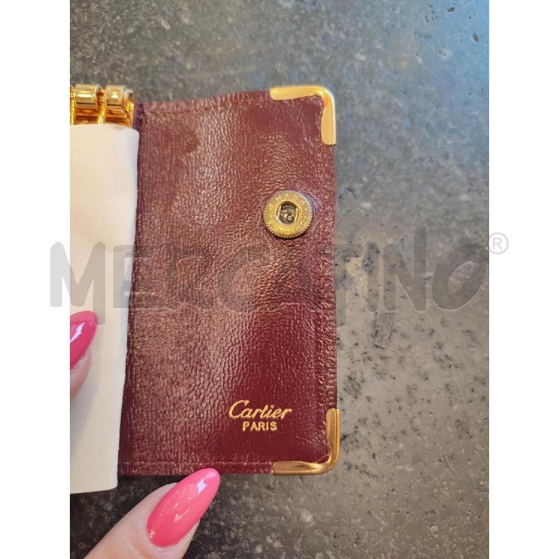 PORTA CHIAVI BORDEAUX CARTIER SCAMOSCIATO | Mercatino dell'Usato Roma montemario 3