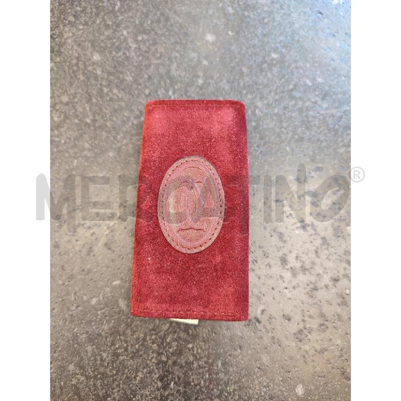 PORTA CHIAVI BORDEAUX CARTIER SCAMOSCIATO | Mercatino dell'Usato Roma montemario 4