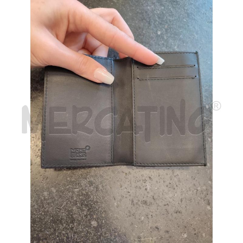 PORTA DOCUMENTI NERO MONTBLANC QUADRATINI | Mercatino dell'Usato Roma montemario 3