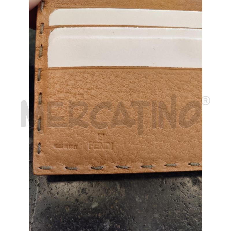 PORTA FOGLIO BEIGE UOMO FENDI SELLERIA | Mercatino dell'Usato Roma montemario 3