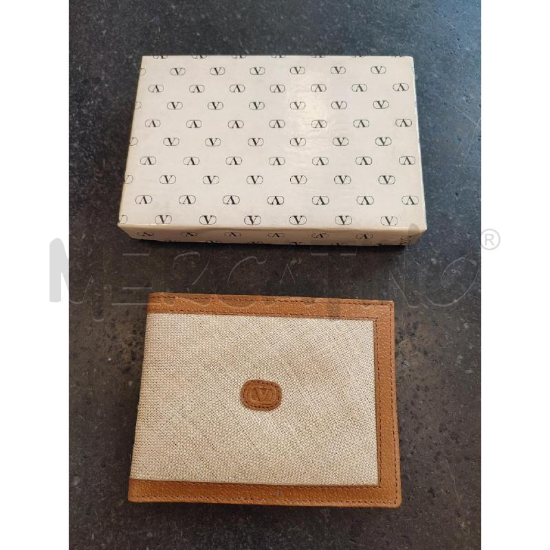 PORTA FOGLIO BEIGE UOMO VALENTINO  | Mercatino dell'Usato Roma montemario 1