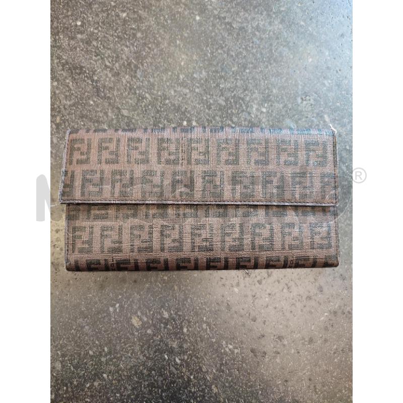 PORTA FOGLIO FENDI MARRONE PLACCA DA RIV  | Mercatino dell'Usato Roma montemario 2