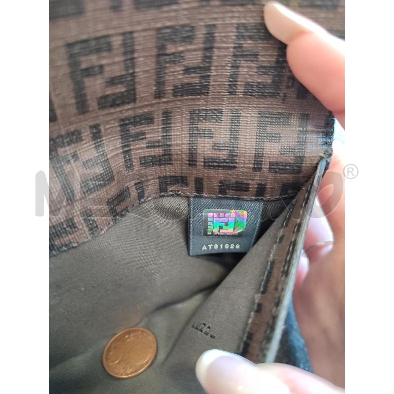 PORTA FOGLIO FENDI MARRONE PLACCA DA RIV  | Mercatino dell'Usato Roma montemario 3
