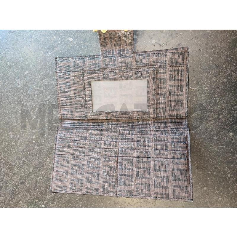 PORTA FOGLIO FENDI MARRONE PLACCA DA RIV  | Mercatino dell'Usato Roma montemario 4