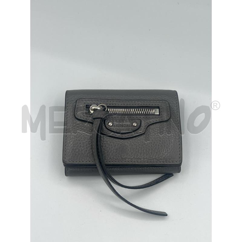 PORTA FOGLIO GRIGIO BALENCIAGA MINI NEO CAGOLE | Mercatino dell'Usato Roma montemario 1