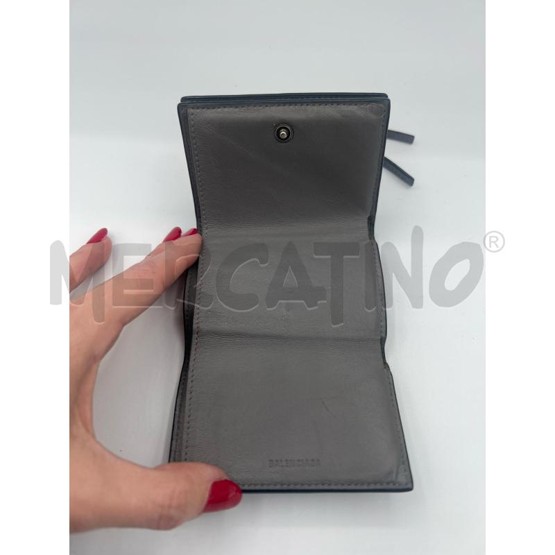 PORTA FOGLIO GRIGIO BALENCIAGA MINI NEO CAGOLE | Mercatino dell'Usato Roma montemario 3