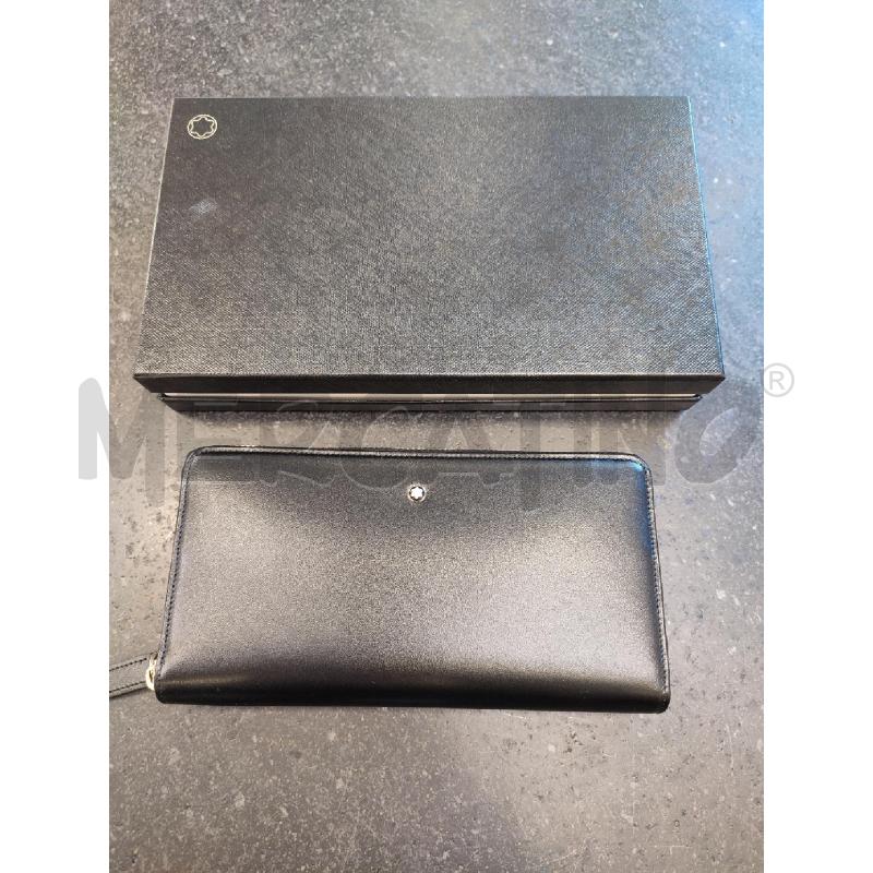 PORTA FOGLIO NERO MONTBLANC | Mercatino dell'Usato Roma montemario 1