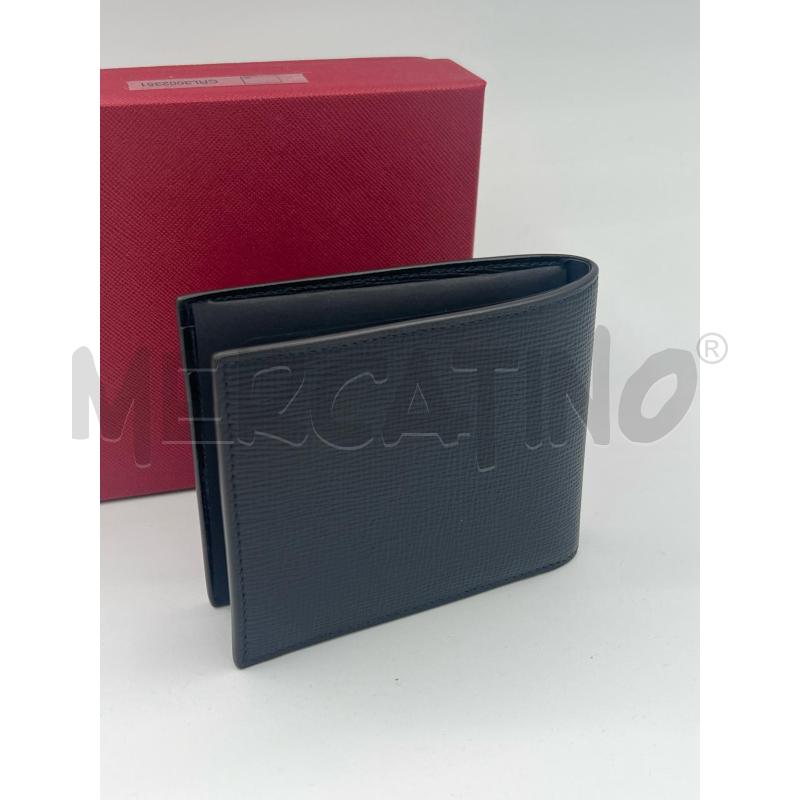 PORTA FOGLIO NERO PELLE GRANULATA CARTIER LOSANGE PALLADIO | Mercatino dell'Usato Roma montemario 2