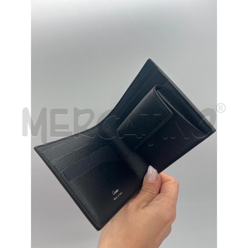 PORTA FOGLIO NERO PELLE GRANULATA CARTIER LOSANGE PALLADIO | Mercatino dell'Usato Roma montemario 3