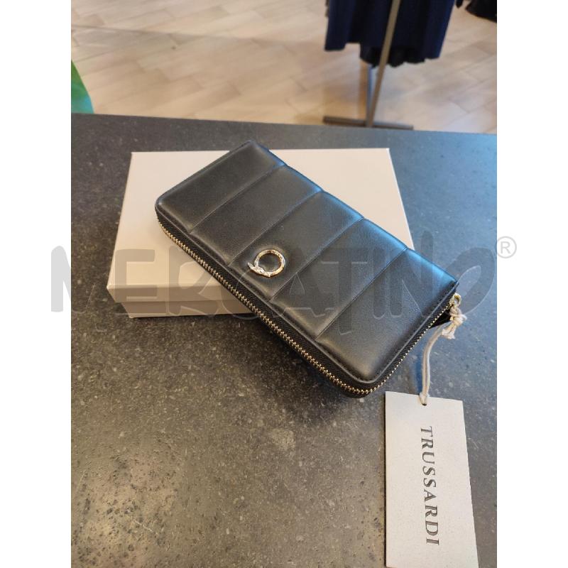 PORTA FOGLIO NERO TRUSSARDI | Mercatino dell'Usato Roma montemario 1