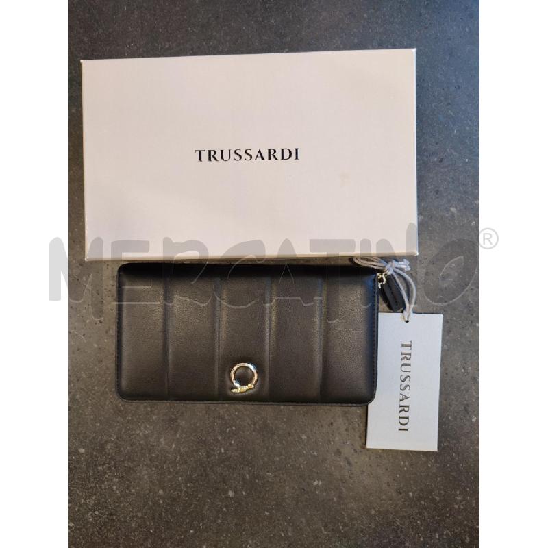 PORTA FOGLIO NERO TRUSSARDI | Mercatino dell'Usato Roma montemario 2
