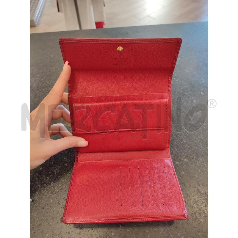 PORTA FOGLIO ROSSO LOUIS VUITTON DA RIV | Mercatino dell'Usato Roma montemario 3