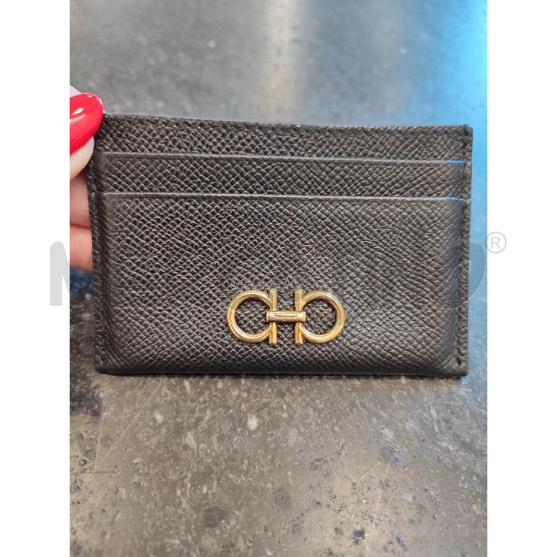 PORTA TESSERE NERO SALVATORE FERRAGAMO | Mercatino dell'Usato Roma montemario 2