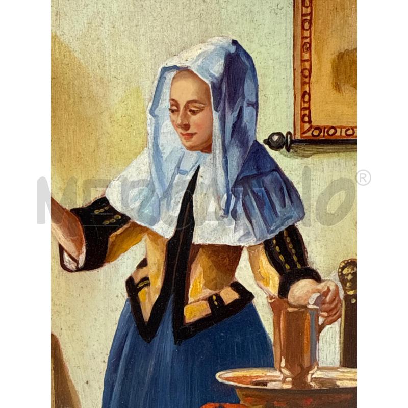 QUADRETTO DONNA ATTR. VERMEER | Mercatino dell'Usato Roma montemario 2