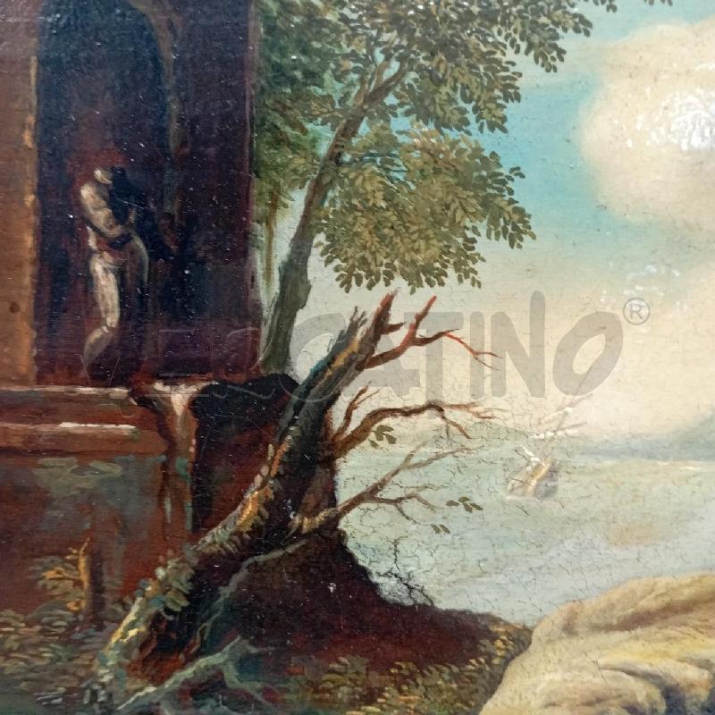 QUADRETTO EPOCA OLIO SCOGLIERA BUSTO | Mercatino dell'Usato Roma montemario 4