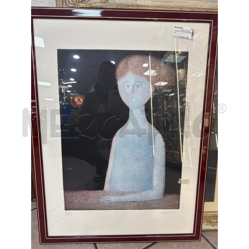 QUADRO ACQUAFORTE BUENO | Mercatino dell'Usato Roma montemario 1