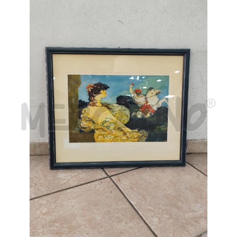 QUADRO ACQUAFORTE FIUME CAVALIERE | Mercatino dell'Usato Roma montemario 1
