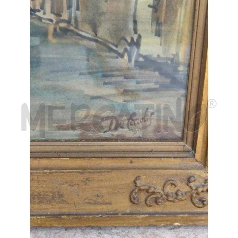QUADRO ACQUERELLO PORTA SETTIMIANA | Mercatino dell'Usato Roma montemario 3