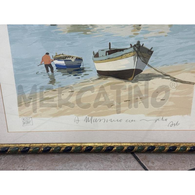 QUADRO ALDO RISO A MASSIMO C VERDE TORCIG | Mercatino dell'Usato Roma montemario 3