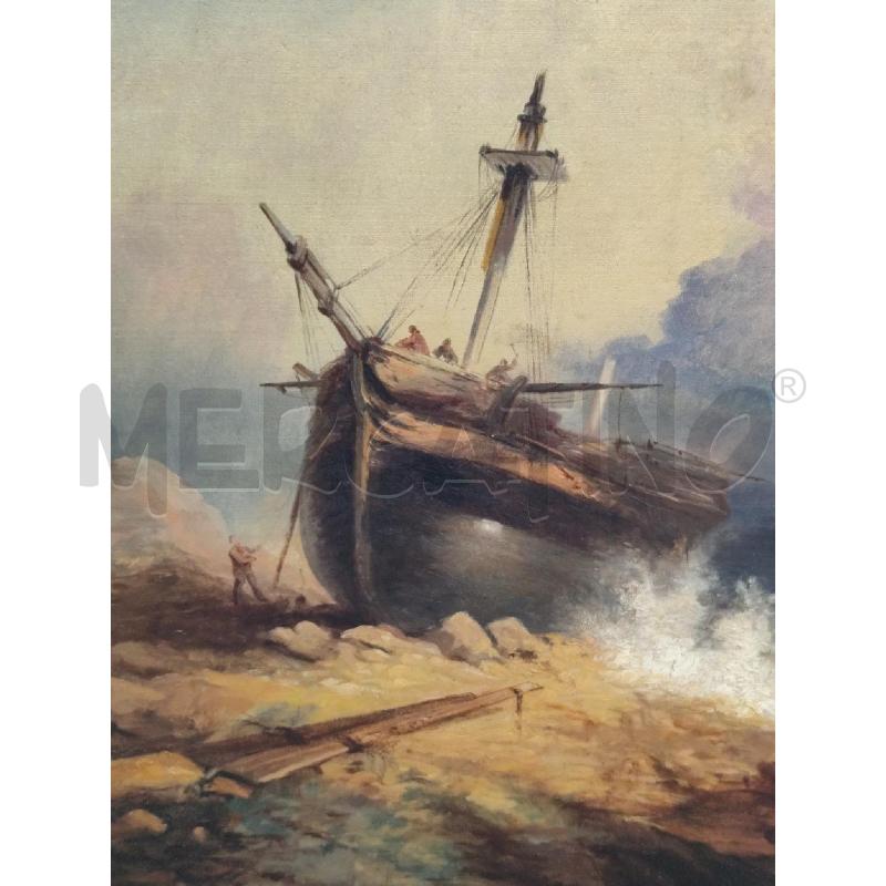 QUADRO ATTRIB. HENRY REDMORE BARCA MARE | Mercatino dell'Usato Roma montemario 2