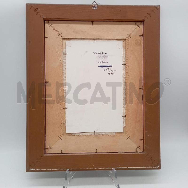 QUADRO ATTRIB. VITTORIO PISCOPO VASO FIORI | Mercatino dell'Usato Roma montemario 2