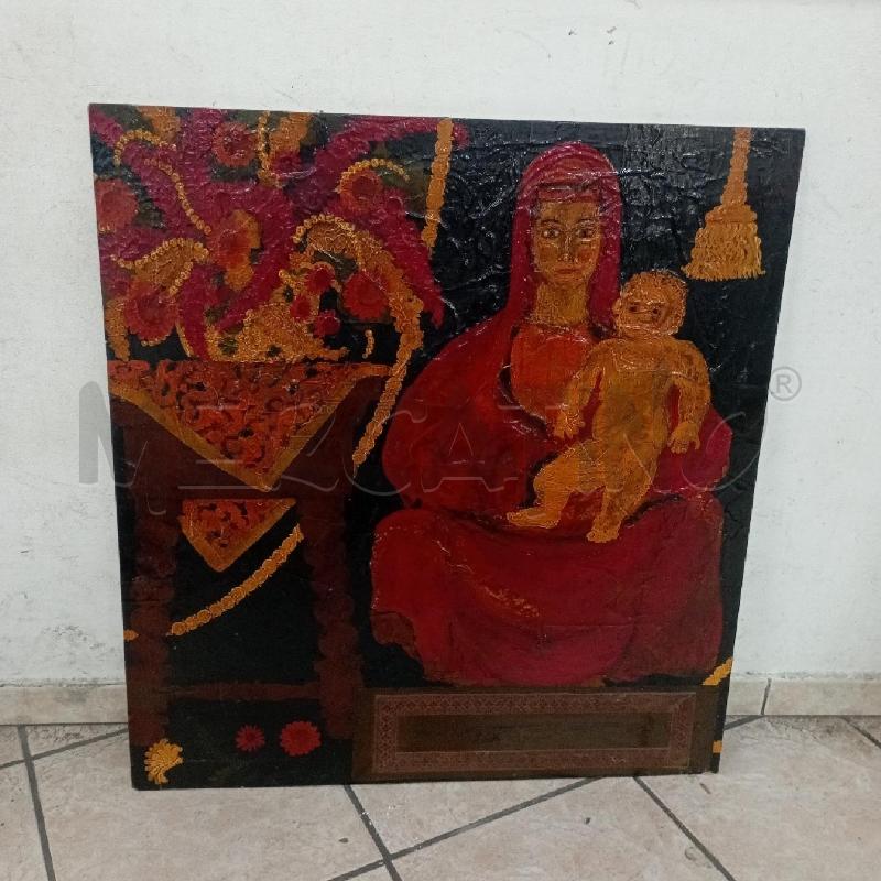 QUADRO CHERIF MADONAN CON BAMBINO | Mercatino dell'Usato Roma montemario 1