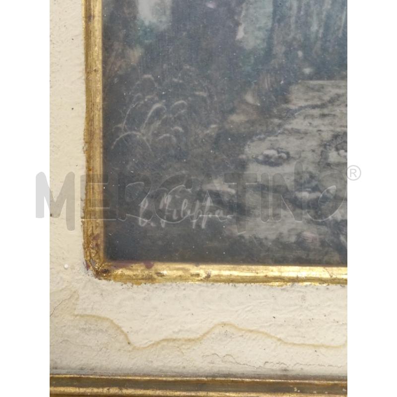 QUADRO C FILIPPA PAESAGGIO C DORATA | Mercatino dell'Usato Roma montemario 2