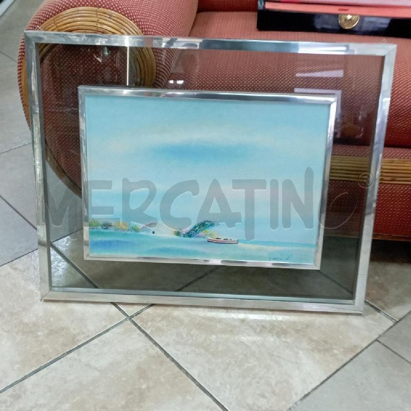 QUADRO G OMICCIOLI BARCA CIELO AZZURRO C MET | Mercatino dell'Usato Roma montemario 1