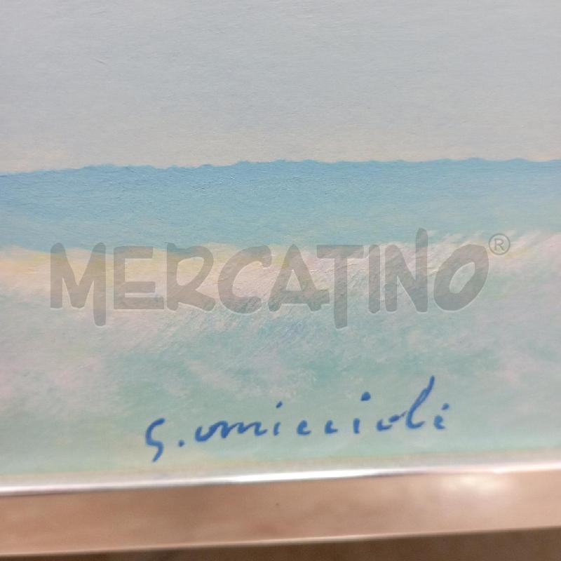 QUADRO G OMICCIOLI BARCA CIELO AZZURRO C MET | Mercatino dell'Usato Roma montemario 5