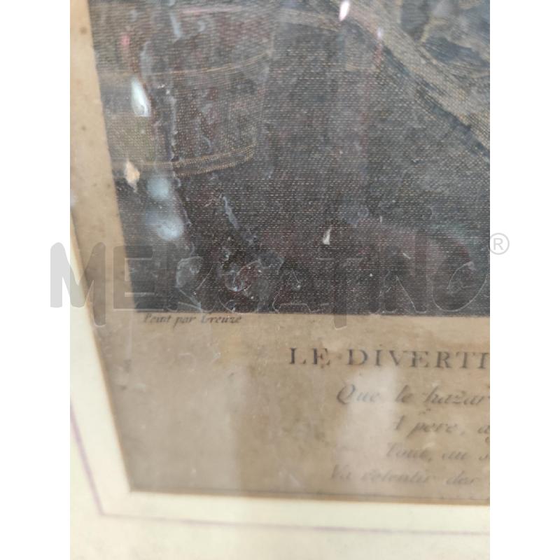 QUADRO INCISIONE LE DIVERTISSEMENT | Mercatino dell'Usato Roma montemario 3