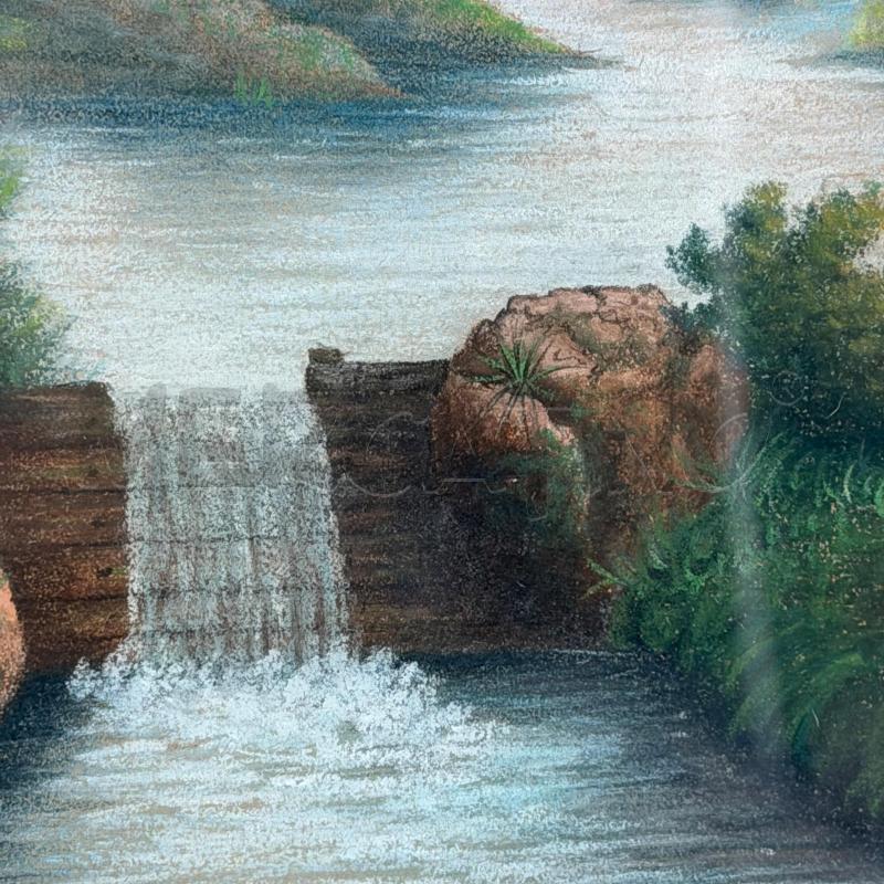 QUADRO LORIN CASTELLO CON CASCATA | Mercatino dell'Usato Roma montemario 4