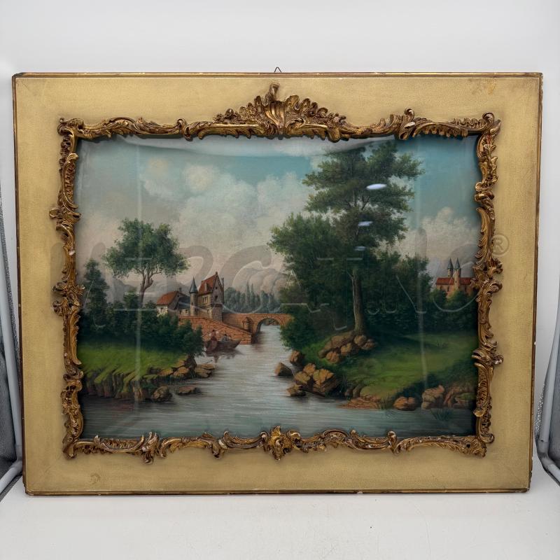 QUADRO LORIN CASTELLO CON PONTE | Mercatino dell'Usato Roma montemario 1