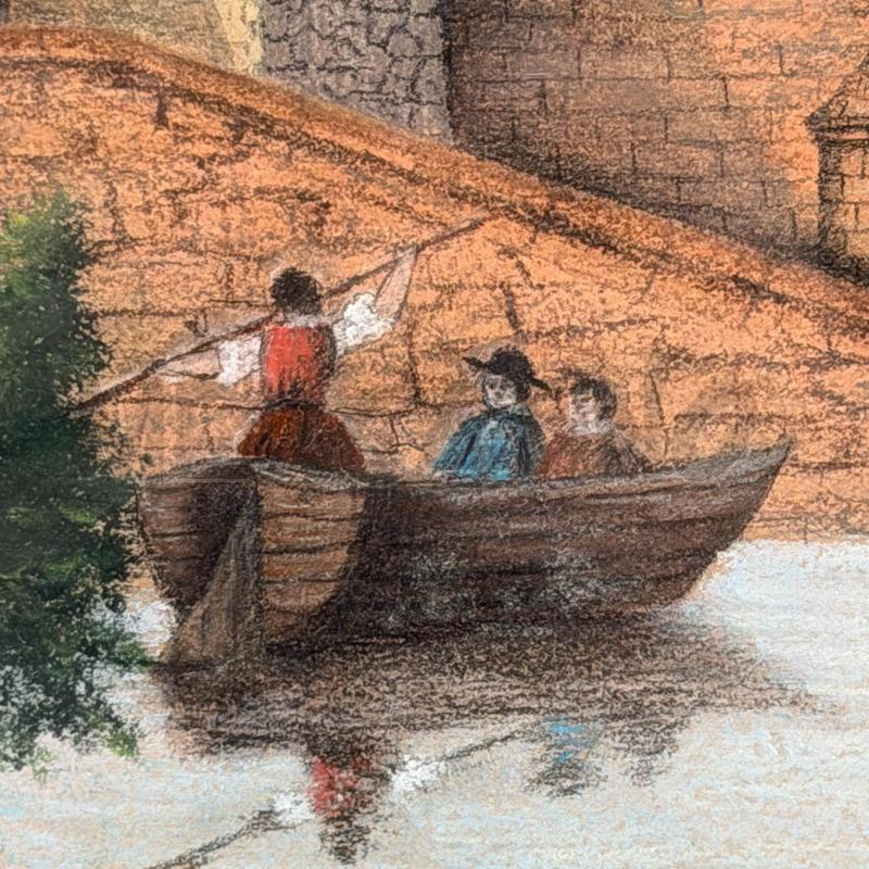 QUADRO LORIN CASTELLO CON PONTE | Mercatino dell'Usato Roma montemario 3