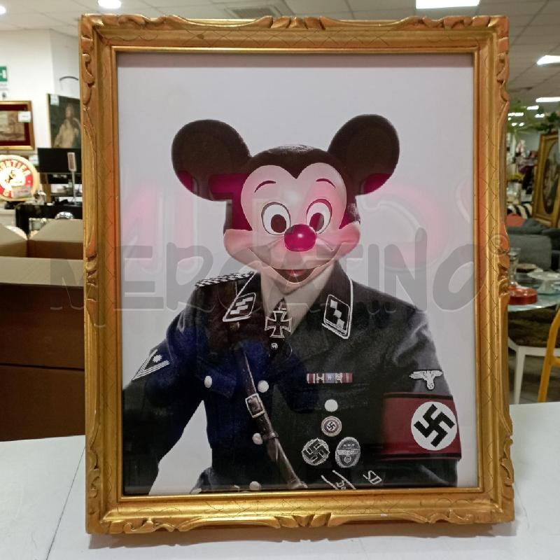 QUADRO MAX PAPESCHI TOPOLINO NAZISTA | Mercatino dell'Usato Roma montemario 1