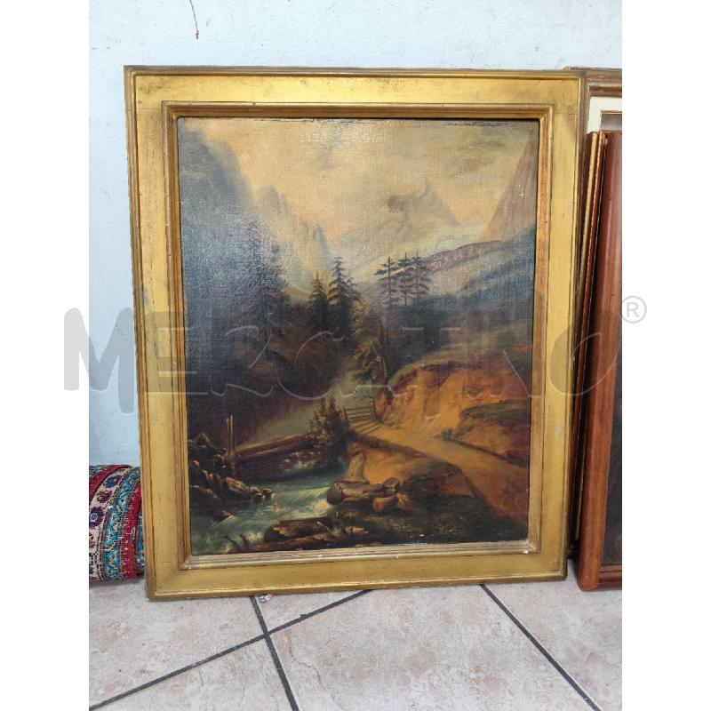 QUADRO PAESAGGIO MONTANO TORRENTE C/DOR | Mercatino dell'Usato Roma montemario 1