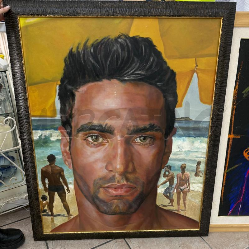 QUADRO RITRATTO BRUNO 102X128 CM | Mercatino dell'Usato Roma montemario 1