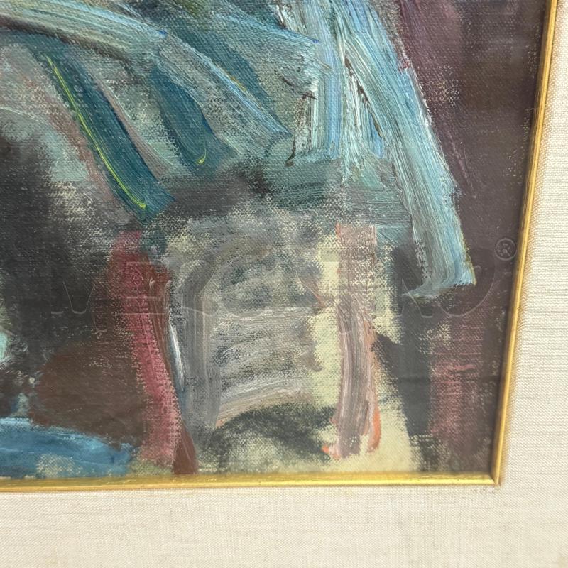 QUADRO RITRATTO DI DONNA IN VERDE | Mercatino dell'Usato Roma montemario 3