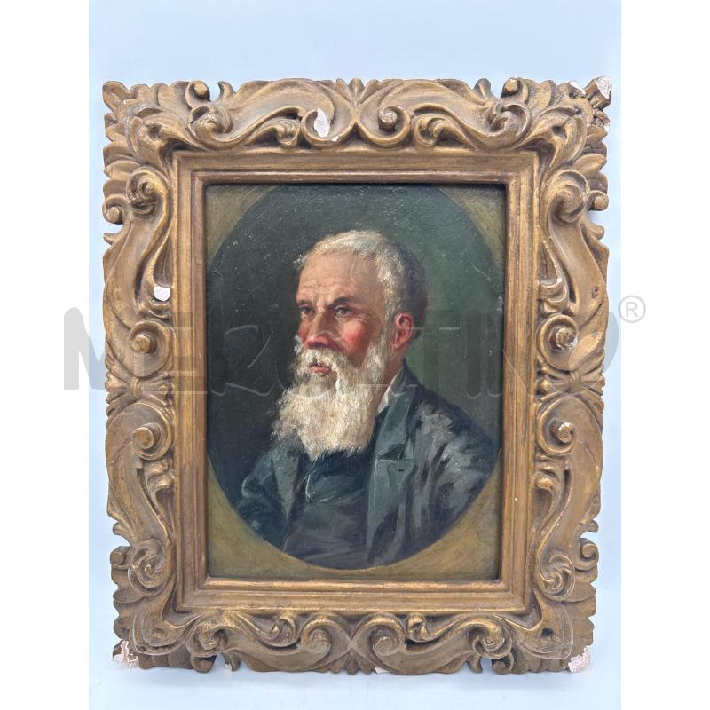 QUADRO RITRATTO UOMO C DOR RICCIOLI | Mercatino dell'Usato Roma montemario 1