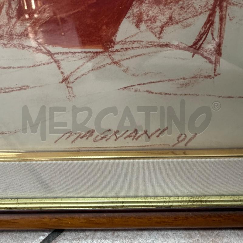 QUADRO SANGUIGNA DONNA T MAGNANI | Mercatino dell'Usato Roma montemario 3