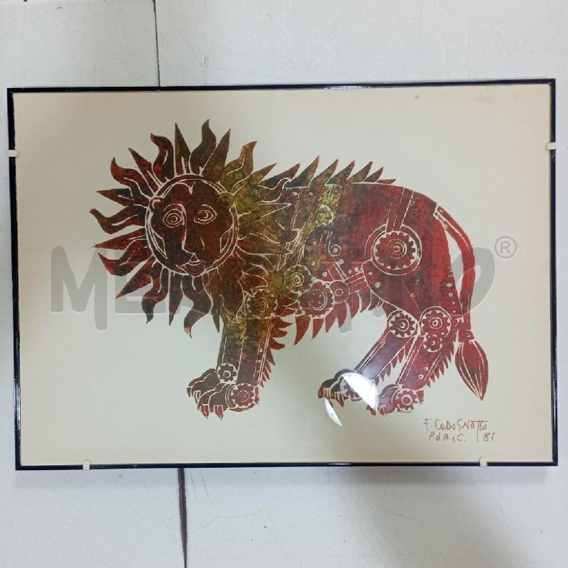 QUADRO STAMPA CODOGNOTTO CORNICE NERA | Mercatino dell'Usato Roma montemario 3