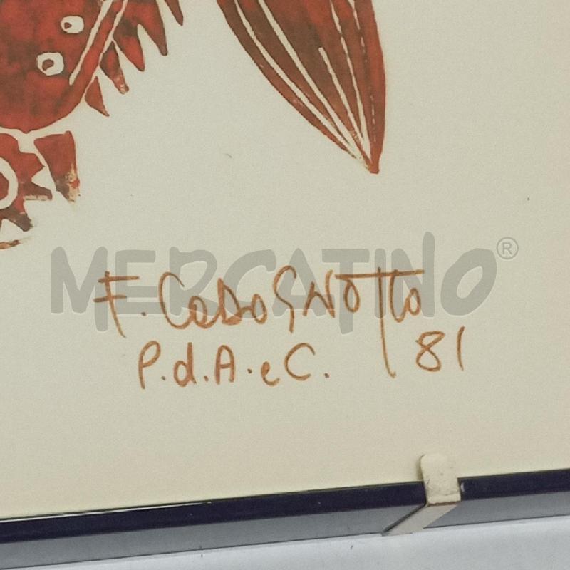 QUADRO STAMPA CODOGNOTTO CORNICE NERA | Mercatino dell'Usato Roma montemario 4
